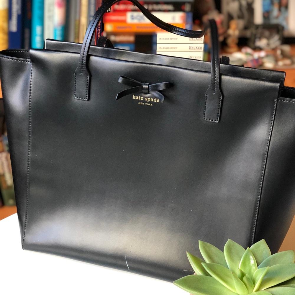 Kate Spade black leather bag